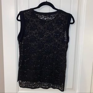 Urban Outfitters Black Lace Top